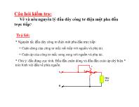 Điện - Điện Tử - Bài 4: Lắp mạch đo lường tủ hạ thế trạm biến áp