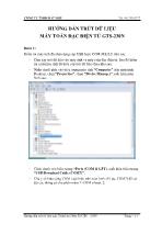 Điện - Điện Tử - Hướng dẫn trút dữ liệu máy toàn đạc điện tử gts - 230n