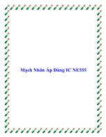 Điện - Điện Tử - Mạch nhân áp dùng IC ne555