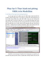 Điện - Điện Tử - Thực hành mô phỏng VHDL trên ModelSim