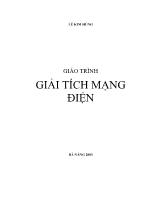 Giáo trình Giải tích mạng điện