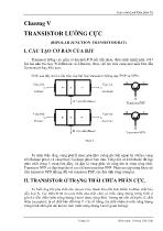 Giáo trình Linh kiện điện tử - Chương V: transistor lưỡng cực