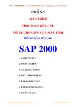 Giáo trình môn Tnh toán kết cấu với sự trợ giúp của máy tính hướng dẫn sử dụng sap 2000