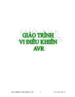 Giáo trình môn Vi điều khiển AVR