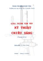 Giáo trình tóm tắt Kỹ thuật chiếu sáng