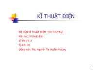 Kĩ thuật điện - Mạch điện