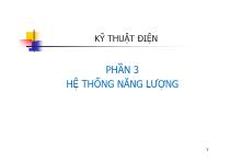 Kĩ thuật điện - Phần 3: Hệ thống năng lượng