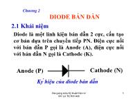 Kĩ thuật điện tử - Chương 02: Diode bán dẫn