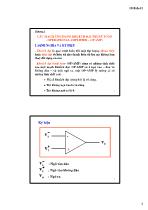 Kĩ thuật điện tử - Chương 5: Các mạch ứng dụng khuếch đại thuật toán (operational amplifier – op amp)