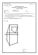 Kiểm tra giữa học kỳ môn học: Vẽ kỹ thuật 1A (806001)