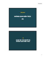 Kiến trúc dân dụng và nhà ở - Chương 4: Không gian kiến trúc (tt)