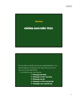 Kiến trúc dân dụng và nhà ở - Chương 4: Không gian kiến trúc