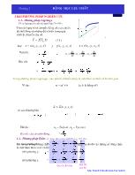 Kiến trúc - Xây dựng - Chương 3: Động học lưu chất