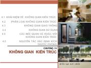 Kiến trúc - Xây dựng - Chương IV: Không gian kiến trúc