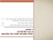 Kiến trúc - Xây dựng - Chương V: Cơ sở bố cục và nguyên tắc thiết kế kiến trúc