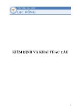 Kiến trúc - Xây dựng - Kiểm định và khai thác cầu