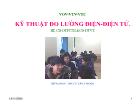 Kỹ thuật đo lường điện - Điện tử