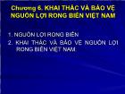 Kỹ thuật sản xuất rong biển - Chương 06: Khai thác và bảo vệ nguồn lợi rong biển Việt Nam