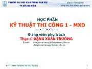 Kỹ thuật thi công 1 - Máy xây dựng - Chương 1: Khái niệm về công tác lắp ghép