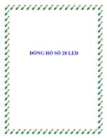 Tìm hiểu Đồng hồ số 28 led