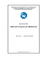 Bài giảng môn Thiết kế vi mạch lập trình được