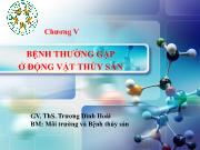 Bệnh học thủy sản - Chương V: Bệnh thường gặp ở động vật thủy sản