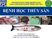 Bệnh học thủy sản - Phần I: Đại cương về thủy sản