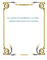 Các dụng cụ đánh bắt cá, tôm… trong dân gian Tây nam bộ