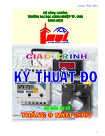 Giáo trình Kĩ thuật đo