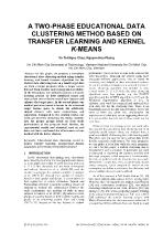 A two-phase educational data clustering method based on transfer learning and kernel k-means