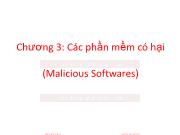 Bài giảng An ninh mạng - Chương 3: Các phần mềm có hại - Trương Minh Tuấn