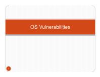 Bài giảng An toàn hệ điều hành - Chương 4: OS Vulnerabilities - Nguyễn Hồng Sơn