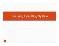 Bài giảng An toàn hệ điều hành - Chương 7: Securing operating system - Nguyễn Hồng Sơn