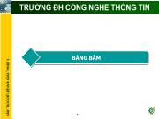 Bài giảng Cấu trúc dữ liệu và giải thuật 1 - Chương 10: Bảng băm