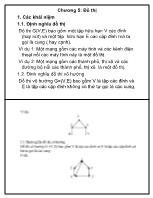 Bài giảng Cấu trúc dữ liệu và giải thuật - Chương 5: Đồ thị - Ngô Công Thắng