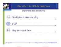Bài giảng Cấu trúc dữ liệu và giải thuật - Chương: Cây - Nguyễn Tri Tuấn