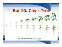 Bài giảng Cấu trúc dữ liệu và giải thuật trong C++ - Bài 10: Cây - Tree