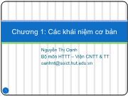 Bài giảng Cơ sở dữ liệu đa phương tiện - Chương 1b: Các khái niệm cơ bản - Nguyễn Thị Oanh