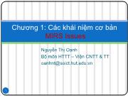 Bài giảng Cơ sở dữ liệu đa phương tiện - Chương 1c: Các khái niệm cơ bản - Nguyễn Thị Oanh