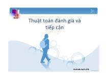 Bài giảng Cơ sở toán học - Bài 1: Thuật toán đánh giá và tiếp cận