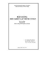 Bài giảng Điều khiển lập trình cơ bản