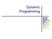 Bài giảng Dynamic Programming