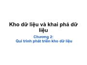 Bài giảng Kho dữ liệu và khai phá dữ liệu - Chương 2: Qui trình phát triển kho dữ liệu - Nguyễn Hoàng Ân