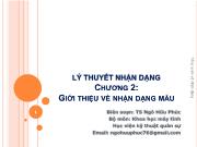 Bài giảng Lý thuyết nhận dạng - Chương 2: Nhận dạng mẫu dựa trên thống kê học - Ngô Hữu Phúc