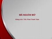 Bài giảng Mã nguồn mở - Bài 4: Tổng quan hệ thống tệp - Phan Thanh Toàn