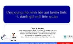 Bài giảng Phân tích dữ liệu và ứng dụng - Bài 7c: Ứng dụng mô hình hồi quy tuyến tính