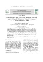 Combined Power Ratio Calculation, Hadamard Transform and LMS-Based Calibration of Channel Mismatches in Time-Interleaved ADCs
