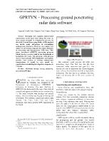 GPRTVN – Processing ground penetrating radar data software