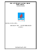 Phương án sửa chữa Backup PLC Allen-Bradley