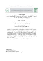 Analyzing the displacement of horizon geodetic network at Tuyen Quang hydropower